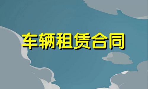 个人车辆租赁合同协议书六篇