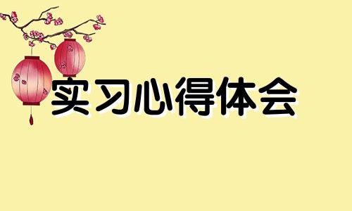 学员实习感悟心得体会范文通用性2022