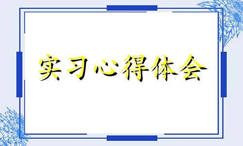 见习个人感悟心得体会范文2022