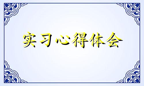 个人实习收获体会心得样本2022