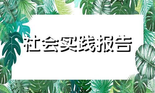 2022假期社会实践报告